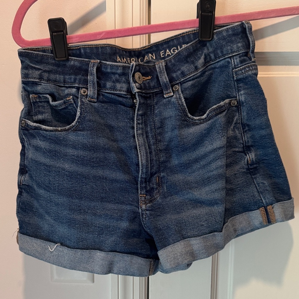 American Eagle Outfitters Dark Blue Jean Shorts